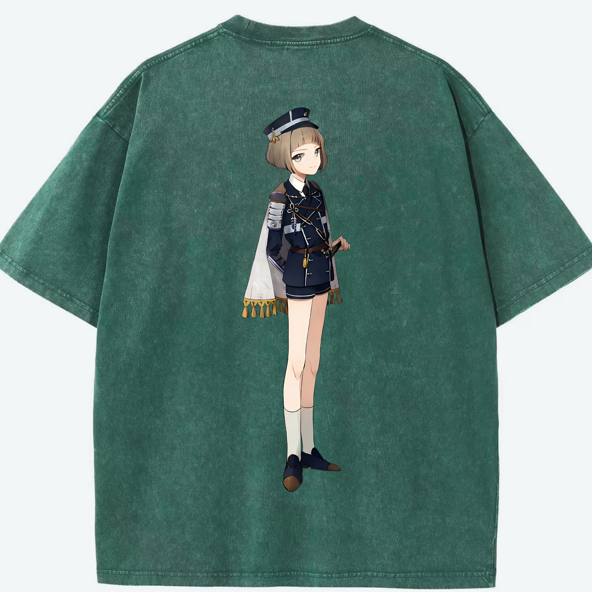 （画像用） 刀剣乱舞 Touken Ranbu 綿100% ヴィンテージ風 半袖Tシャツ（背面プリント）